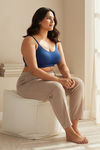 Zivame True Curv Double Layered Non Wired Full Coverage Super Support - Navy Peony — thumbnail 4